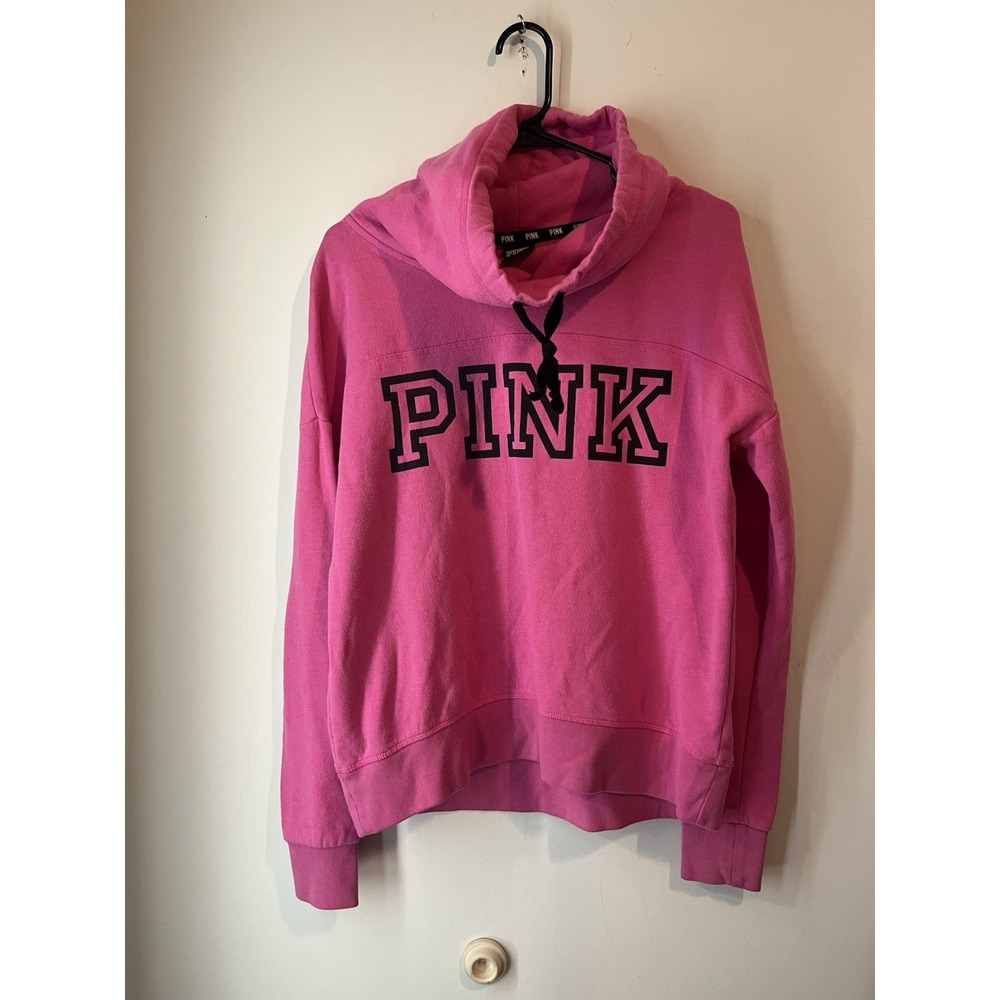 Victoria's Secret Pink Women's XS Cowl Neck Drawstring Pullover‎ Sweatshirt 2014